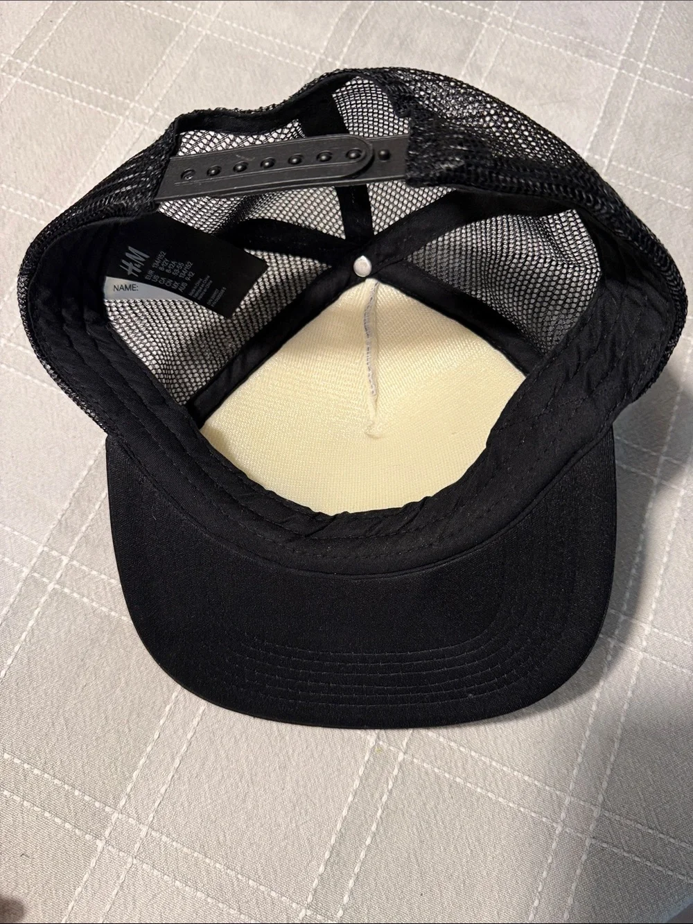 H&M Kids Black & White Tie-Dye Trucker Hat